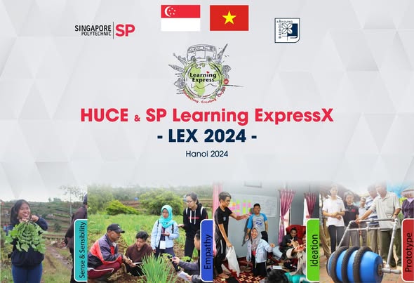 🔔🔔 The LEX Short-term Course between Hanoi University of Civil Engineering (HUCE) and Singapore Polytechnic (SP) 2024 has officially been underway for 1 week.