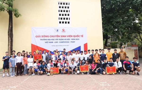 📣🔔 INTERNATIONAL STUDENTS’ VOLLEYBALL TOURNAMENT AT HANOI UNIVERSITY OF CIVIL ENGINEERING 2023 🏐🏆🔔📣